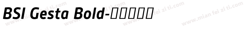 BSI Gesta Bold字体转换